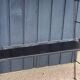 60s string wall shelf modular in black metal