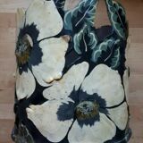 Vintage jar sheet painted flowers