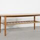 Midcentury Two Tier Teak Slatted Coffee Table.