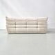 Togo sofa in beige corduroy attributed to Michel Ducaroy for Ligne Roset