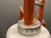 Mid-century italian orange opaline glass lamp