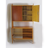 Vintage Wall Unit Bookcase, 1960s