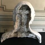 Sculpture in plaster head of Holy