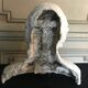 Sculpture in plaster head of Holy