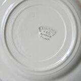 Lot of 6 small dessert plates, Lunéville model E Pierrée, 1940