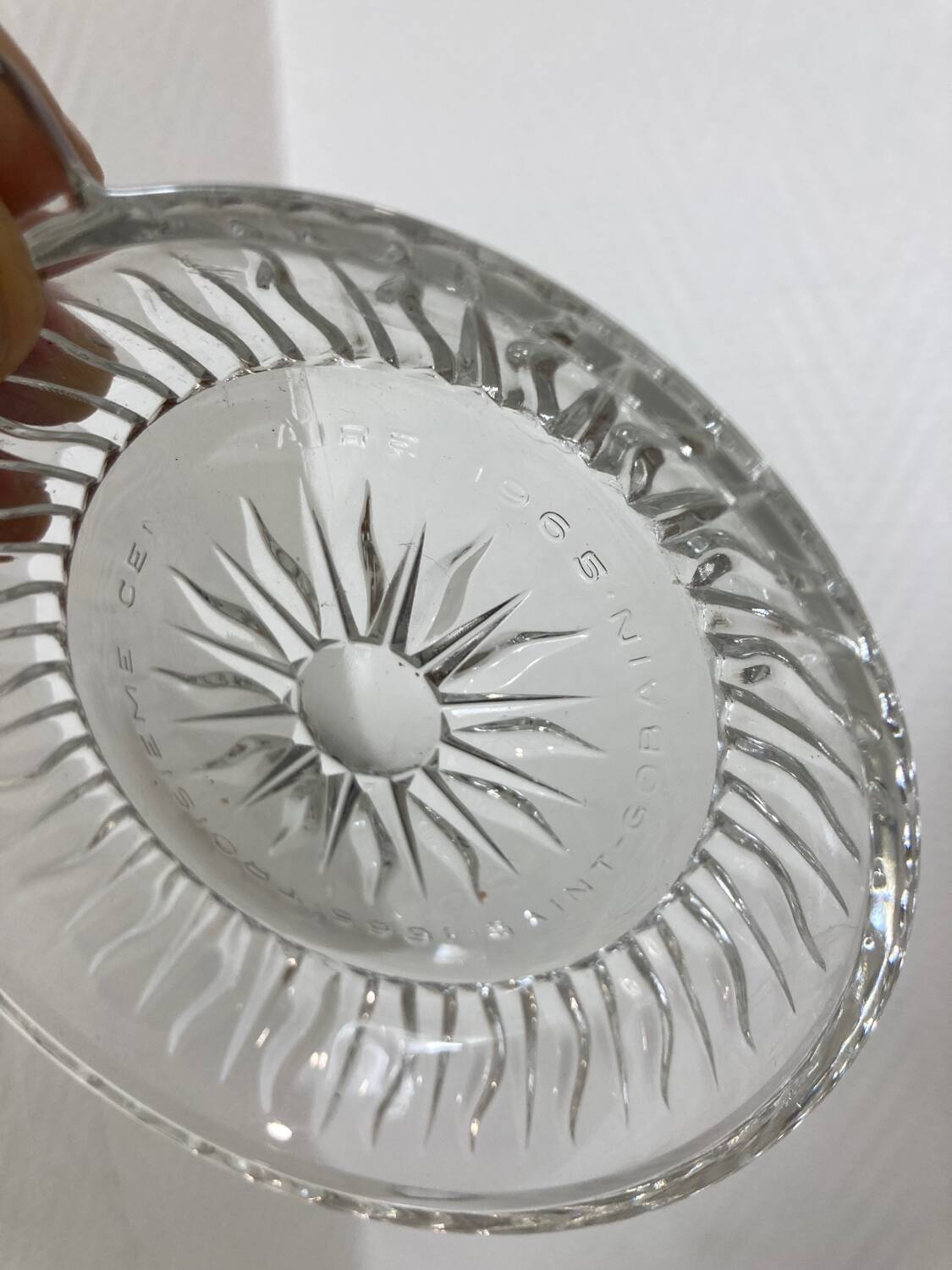 Saint Gobain glass bowl