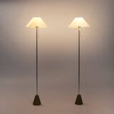 Lampadaire en bronze Peter Ghyczy, lot de 2, Pays-Bas, années 1980
