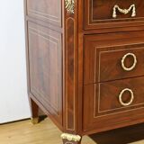 Rare mahogany commode, Louis XVI period – 2nd half of the 18th century.