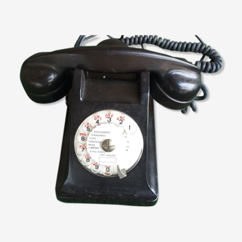 Black Bakelite office phone 50/60'