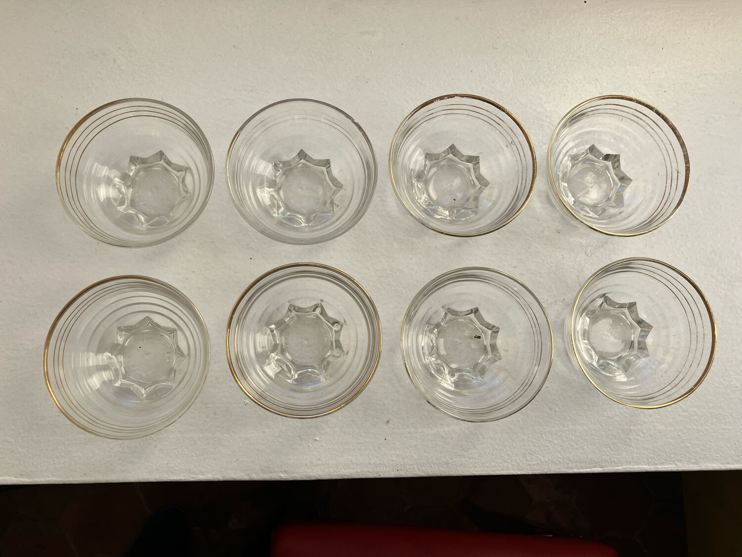 Champagne cups glassware Chapelle st Mesmin