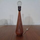 Mid-Century Danish Teak and Sisal Table Lamp, 1950s