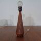 Mid-Century Danish Teak and Sisal Table Lamp, 1950s