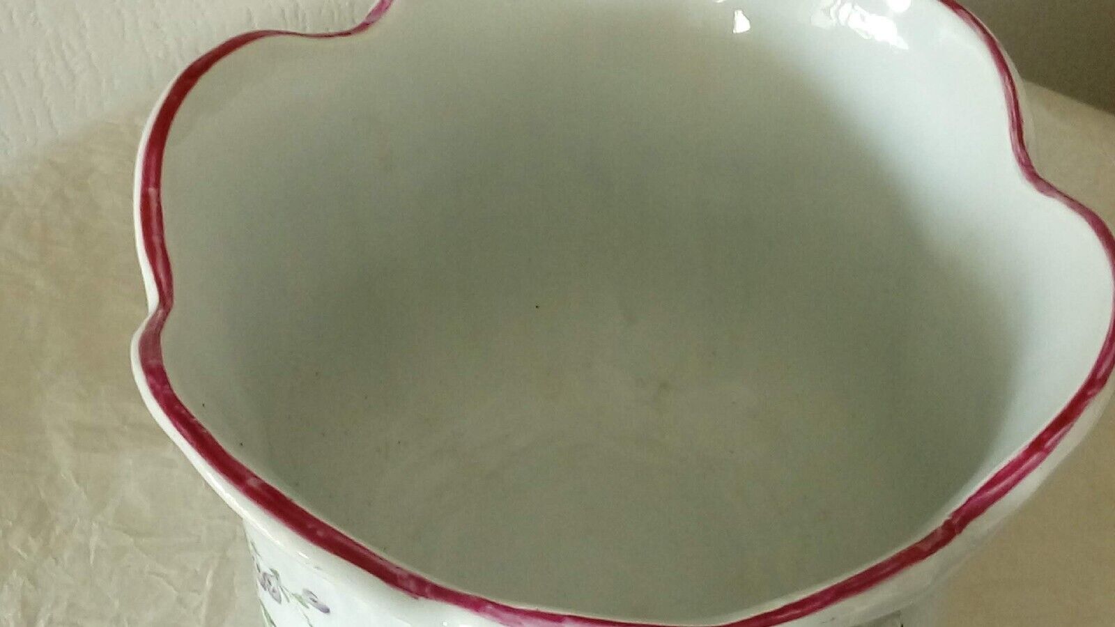Luneville earthenware plant pot