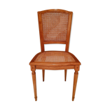 Chaise en merisier cannée