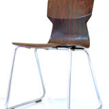 Chaise en bois contreplaqué empilable