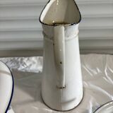 Pitcher bowl and enameled bucket