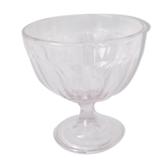 Pink glass cup