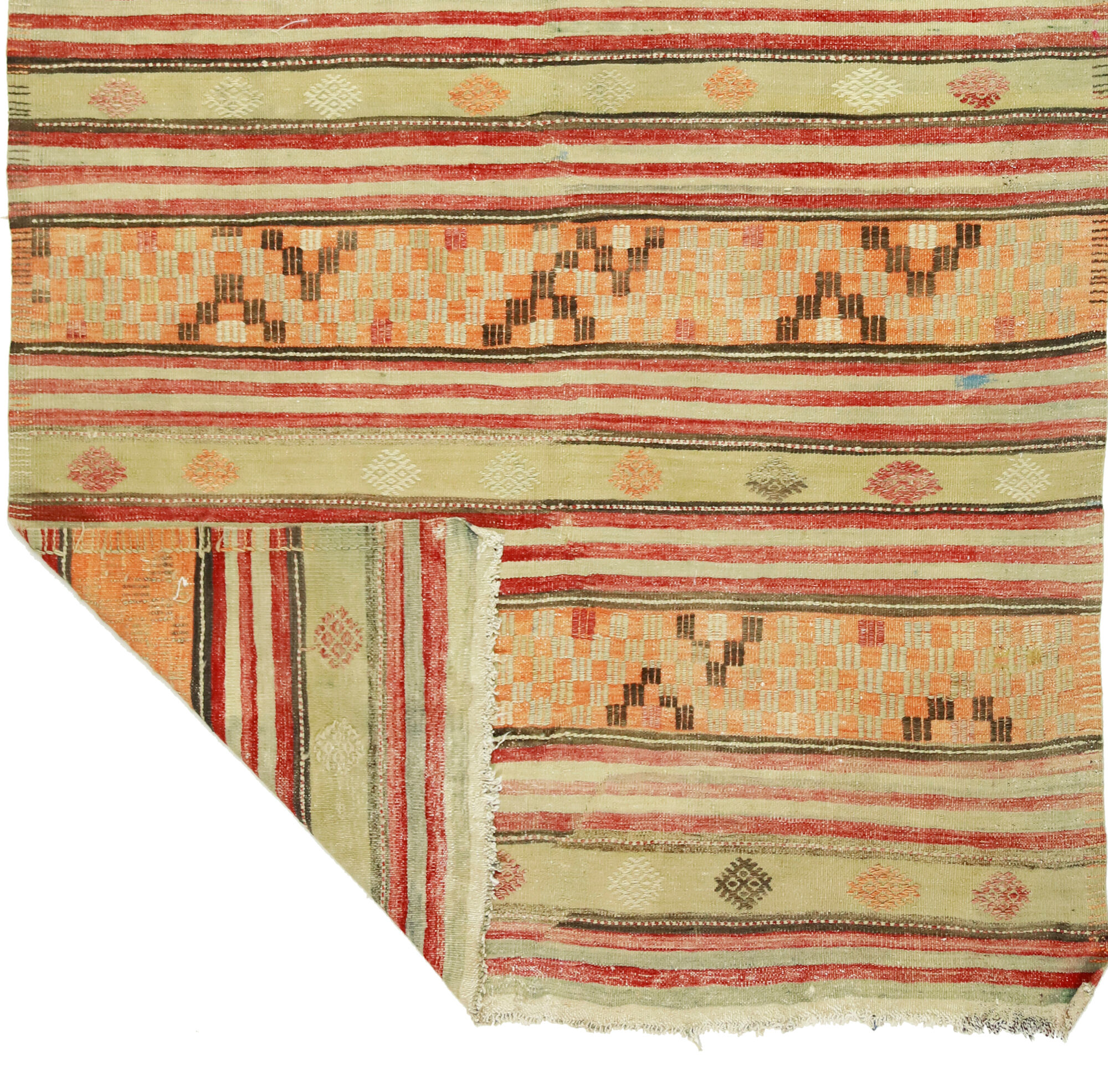 Anatolian handmade kilim rug 289 cm x 163 cm
