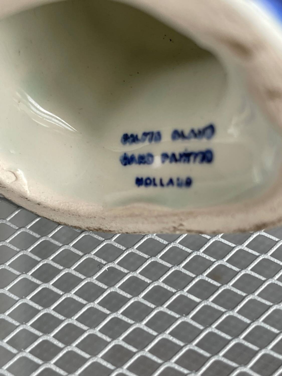 Lot of old Delft vase and mill