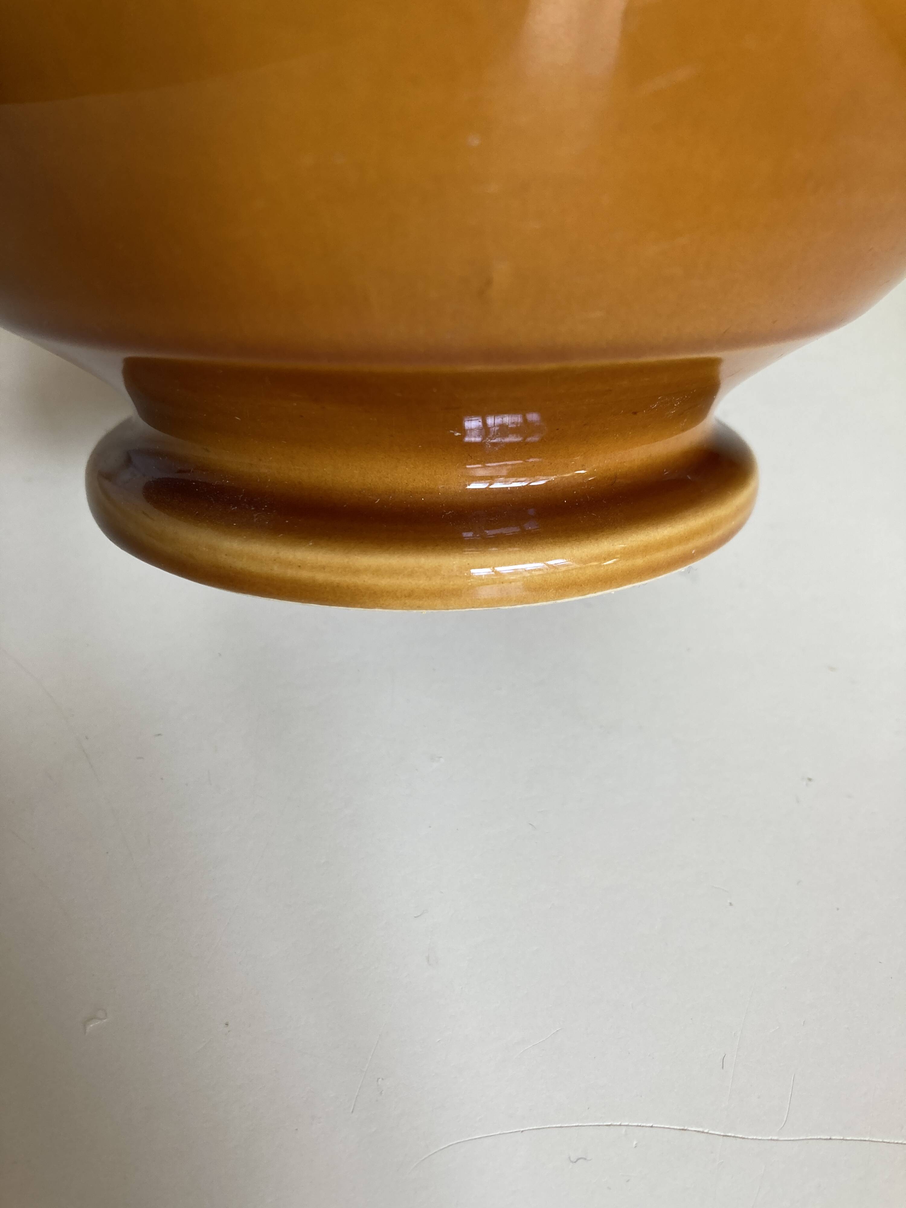 XXL bowl in Niederviller earthenware Tatin color