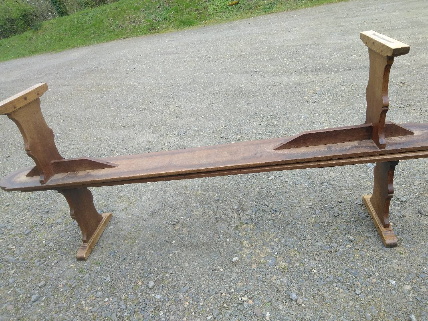 Pair of oak benches