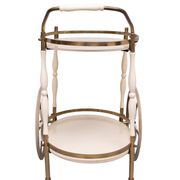 Oval shaped glass tops serving trolley Italy 1950s