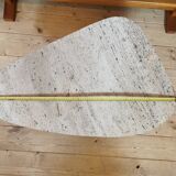 Travertine coffee table