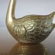 Golden brass swan 70s