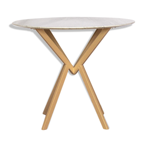 table à manger en marbre de Carrare des années 1960