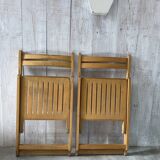 Pair of vintage folding chairs