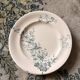 Lot 5 Plate Plates Faience Longwy Model Mignon