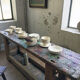 Service 32 assiettes et bols céramique blanche