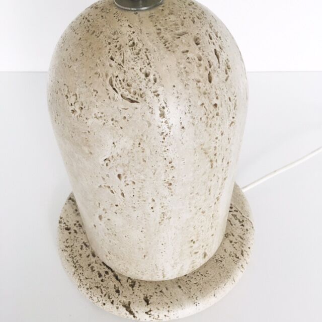 Table lamp travertine, 1970s