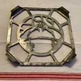 Old underplate decorations aluminum deer - vintage