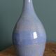Vase bouteille signé en grès émaillée, céramique artisanale