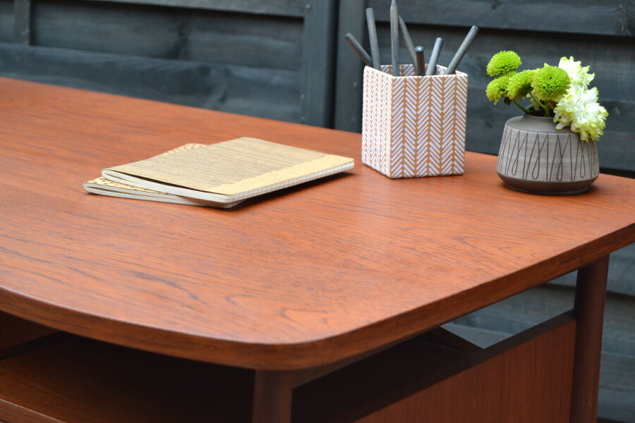 Desk danish teak and double-sided 60