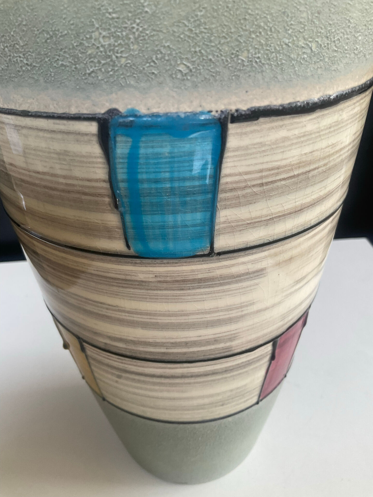 Ceramic vase from West Germany from the 60s-70s.
