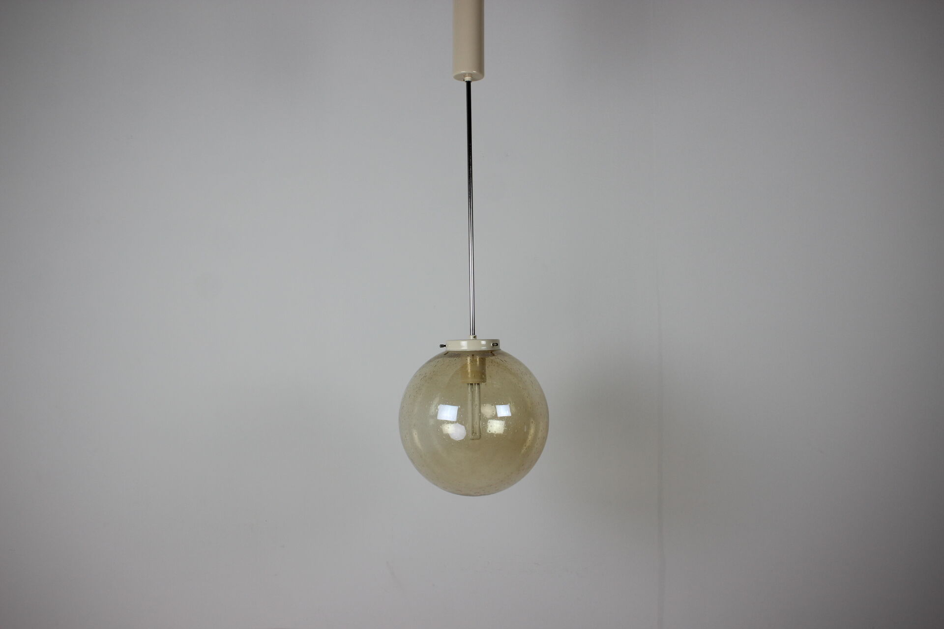 Mid-Century Glass Pendant Czechoslovakia, 1982, Up to 10 Pieces