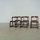 Set of six Italian dining chairs