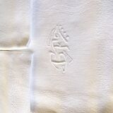 Lot de 3 serviettes monogrammes "GF"