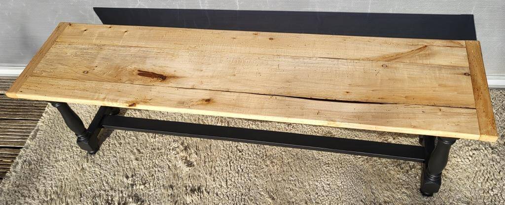 Two-tone coffee table bench, 19th century