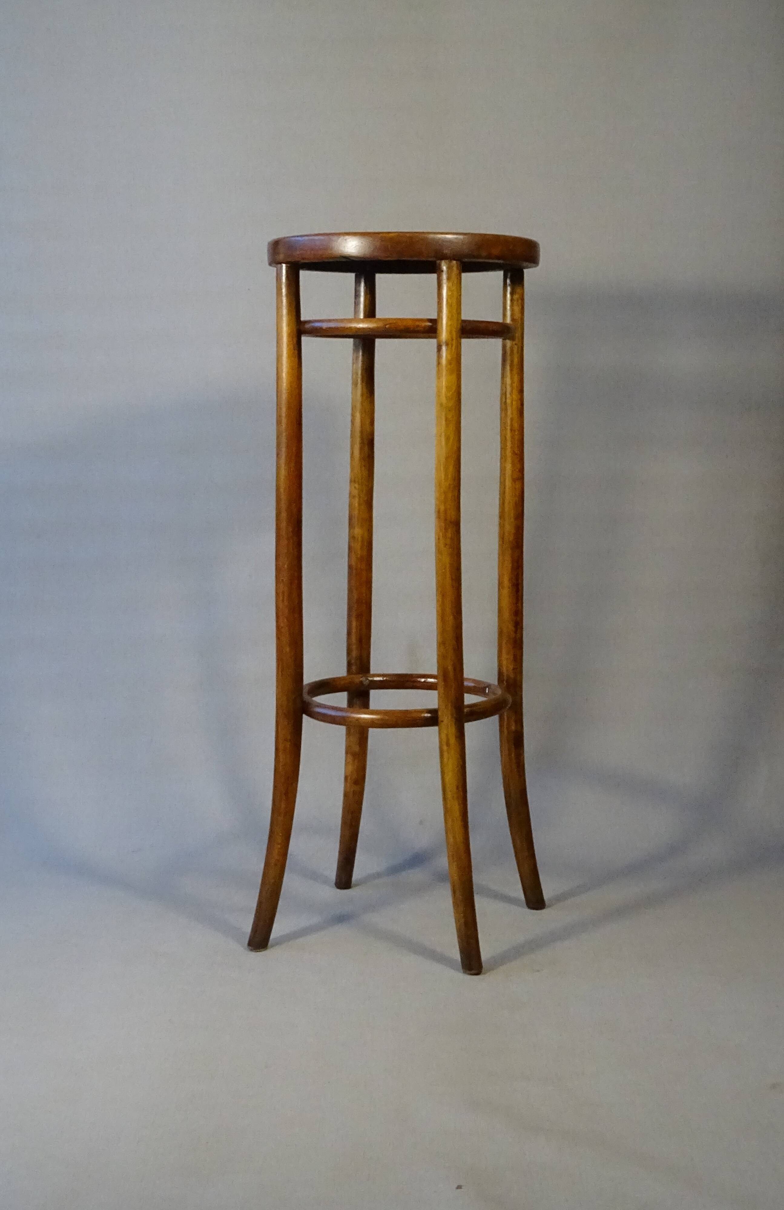Tabouret/ sellette bistrot 90 cm , bois courbé 1890