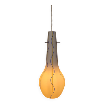 Suspension Vintage Italienne en Verre Murano Satiné - Années 60/70 (38