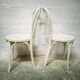 Paire de chaises bistrot Baumann blanches
