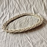 Old wicker rearview mirror