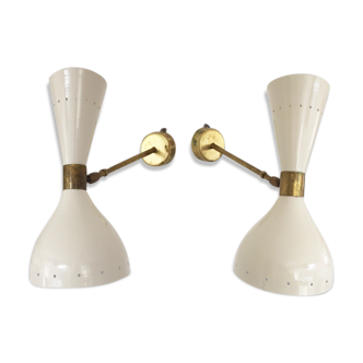 Wall lamps in the style of Italian creations of the 50s
