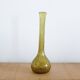 Vase à col long en verre soufflé bullé