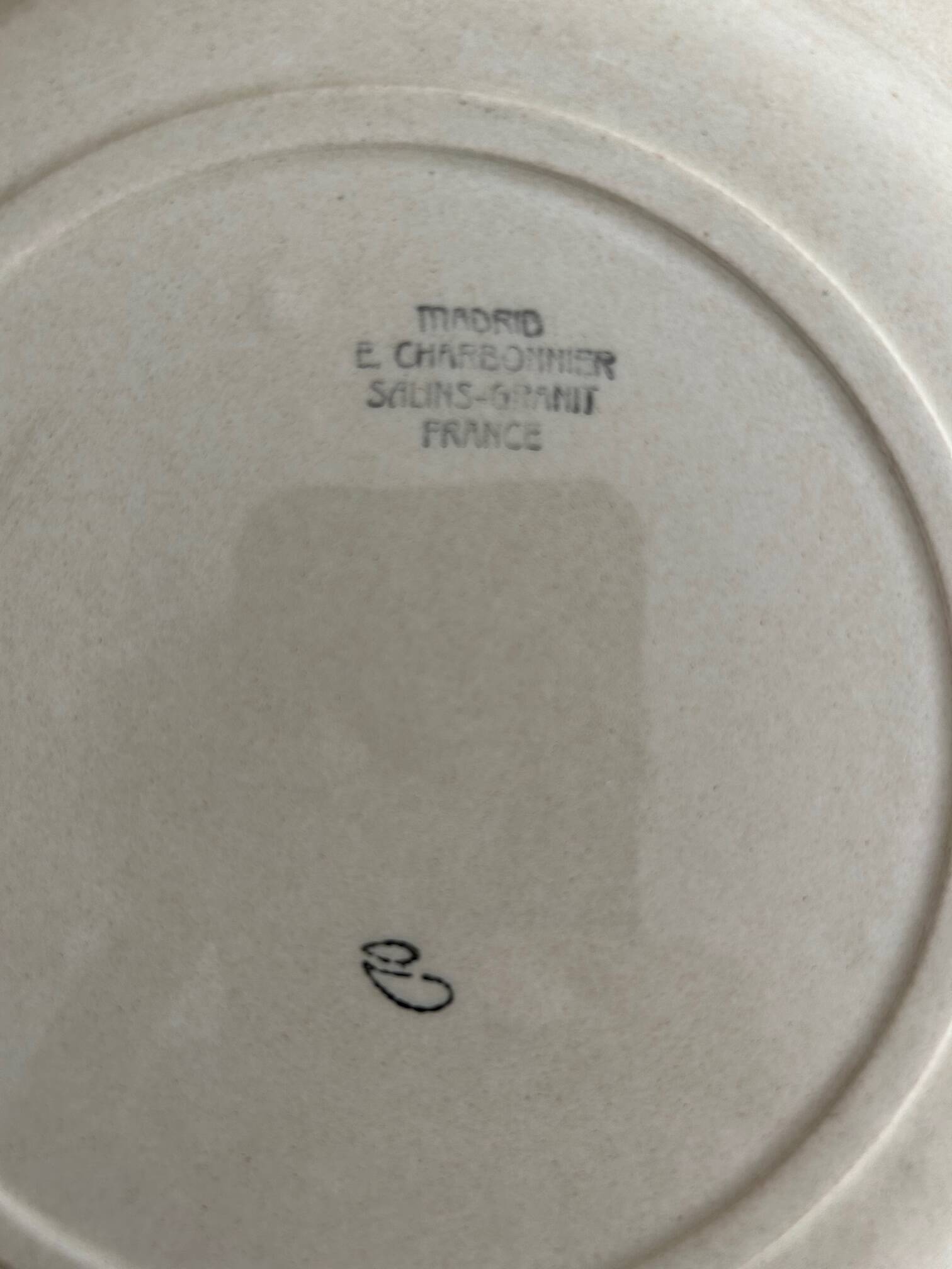 plate service 1920 Charbonnier Salins