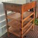 4-shelf marble top cabinet