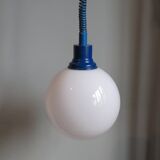 Opaline glass pendant lamp, Germany 1970s